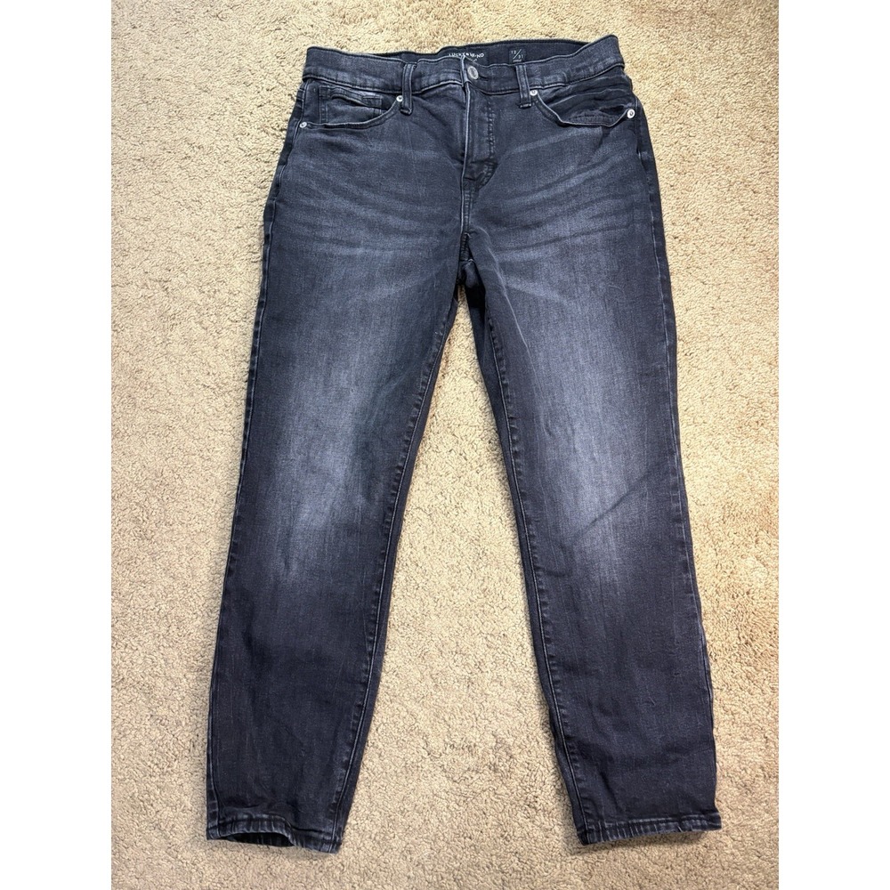 Lucky Brand Mid Rise Skinny Ava Jeans Women 12/31 Black Preppy